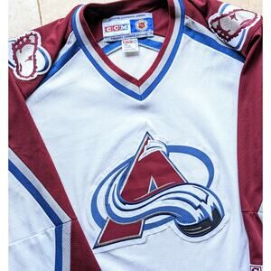 Colorado Avalanche 2000s CCM AirKnit jersey L white Home NHL hockey vintage